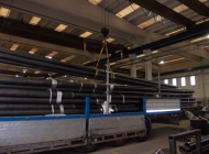 Loading of steel poles